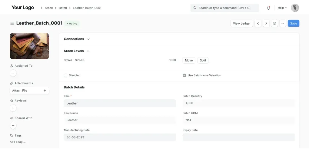 ERPNext Inventory Management and Supply Chain