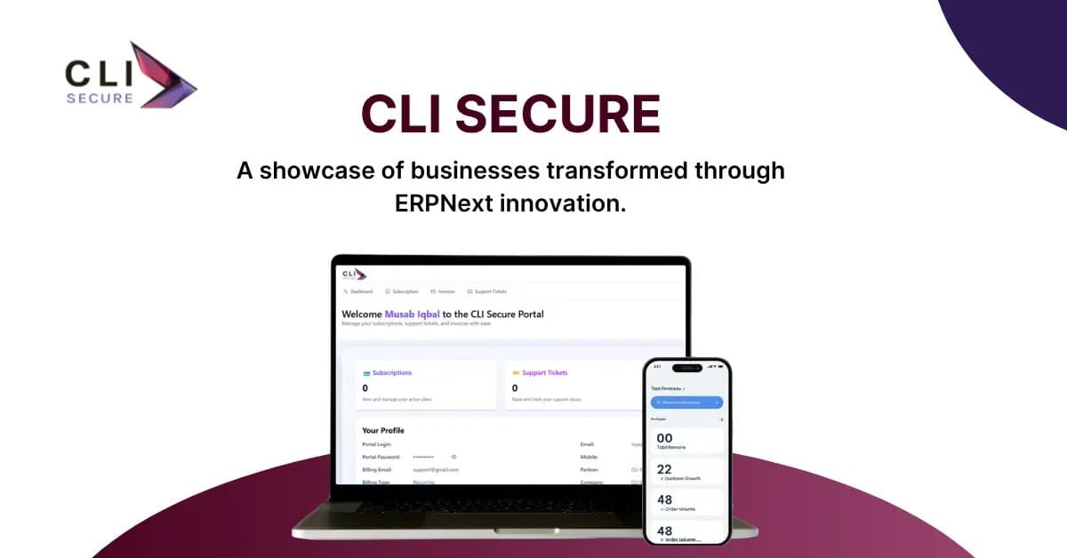 ERPNext Customization & Integration for CLI Secure