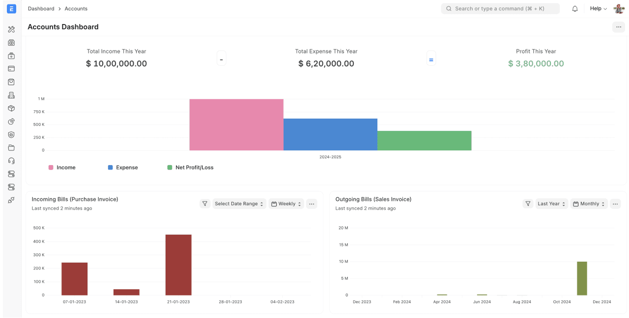 ERPNext Financial Module