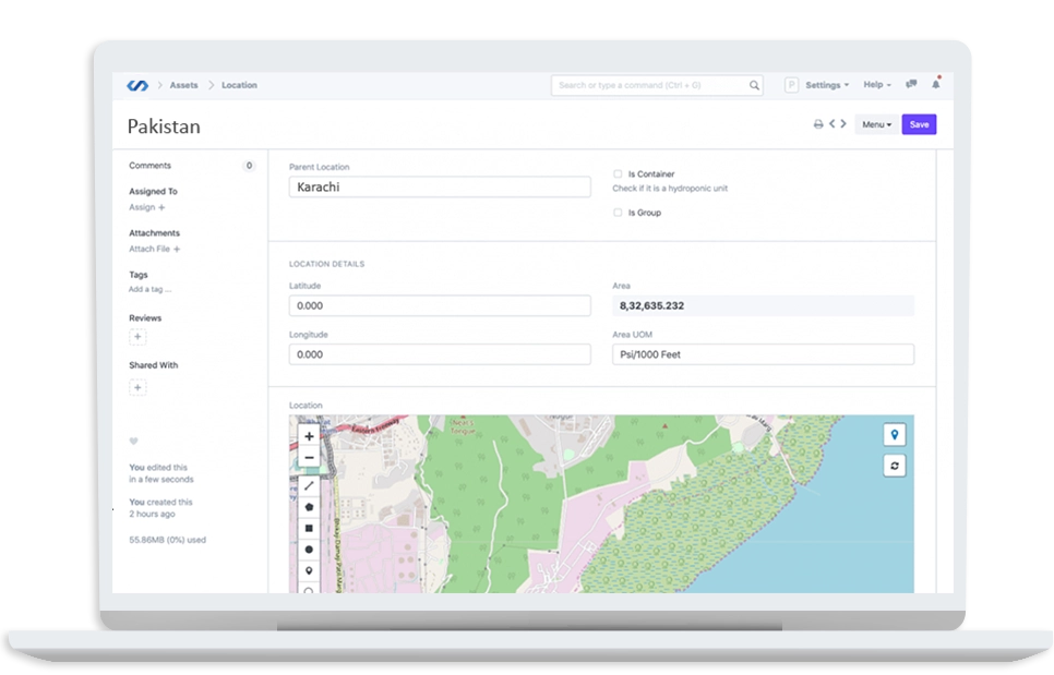 Crops Location Management