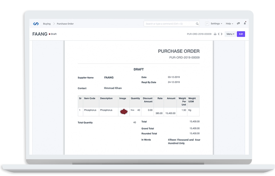 Sales & Purchase Management