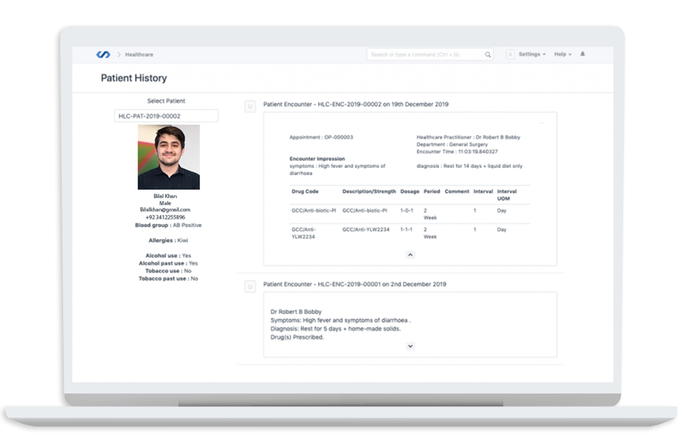 Patient Data Storage