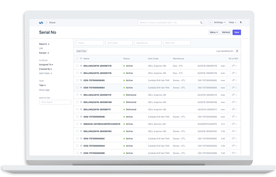 ERP for Sterlized Inventory